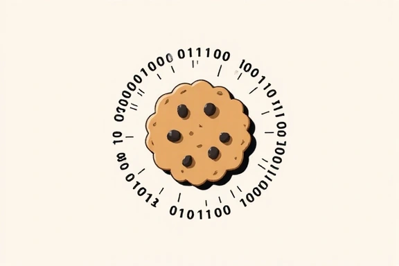 Imagine ilustrând un cookie digital